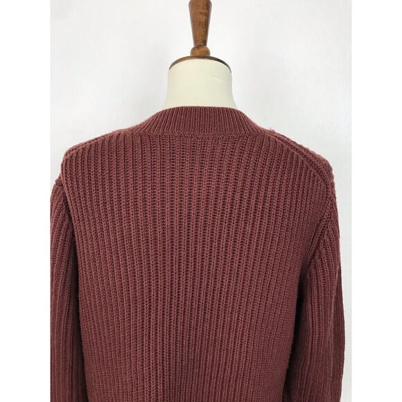 Aritzia Babaton Oversize Pullover Stretch Knit V Neck Wool Sweater - Picture 9 of 10